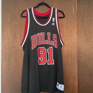 RODMAN 91 BULLS JERSEY CHAMPION NBA 48